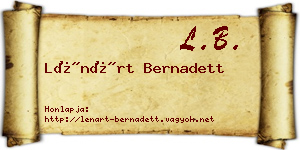 Lénárt Bernadett névjegykártya